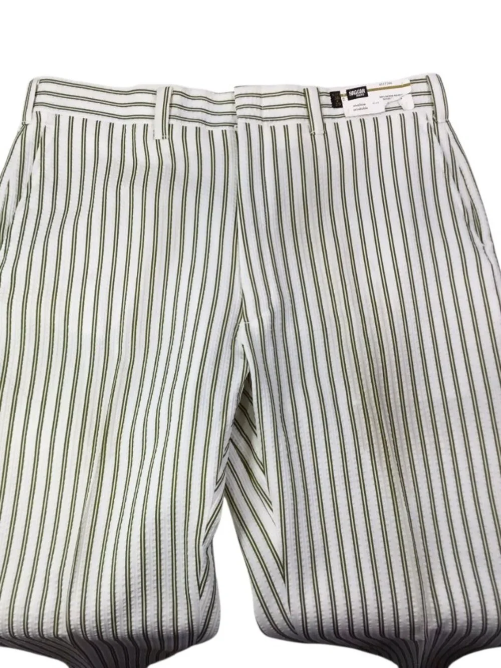 Vintage Haggar Seersucker Men's Pants NWT Stretch Textured 38 X 29 Polyester NOS